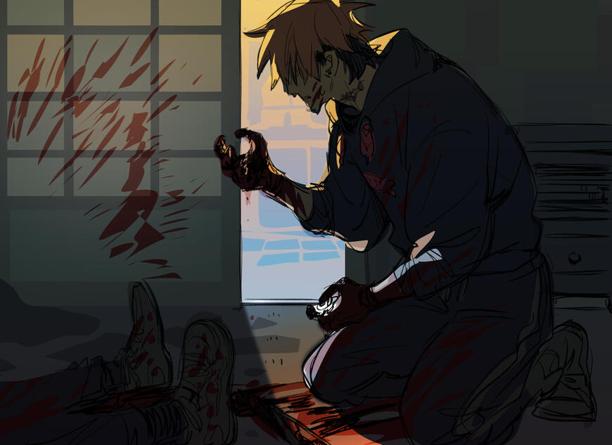 colored sketch + bg, $70