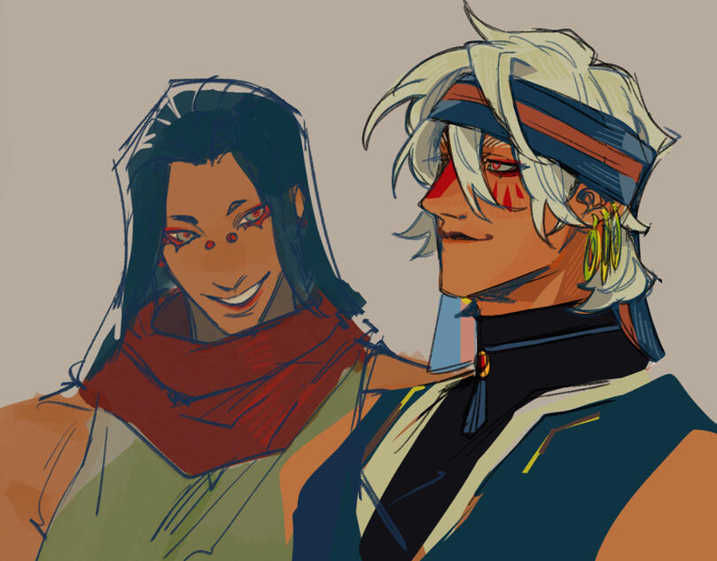 two busts, $75