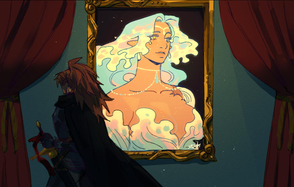 half body 2char + BG, $185