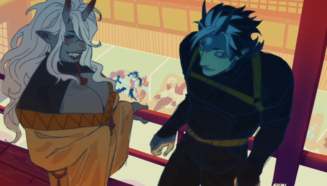 half-body, 2char + BG, $220